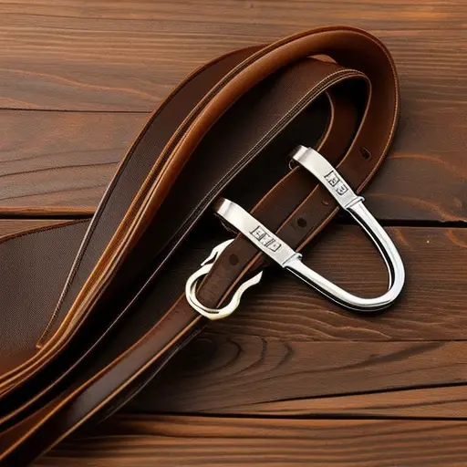 An image showcasing a pair of well-oiled leather reins hanging gracefully from a bridle hook